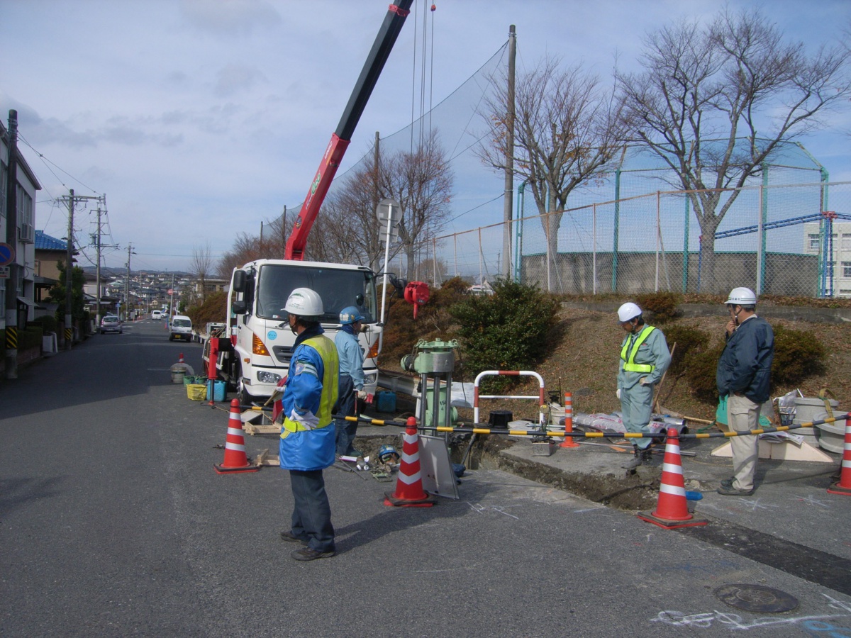 桔梗が丘地内送配水管350mm外更新工事